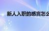 新人入職的感言怎么寫 新人入職的感言