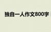 獨自一人作文800字 獨自一人作文-500字