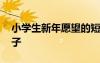 小學(xué)生新年愿望的短句 小學(xué)生新年愿望的句子