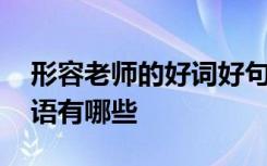 形容老師的好詞好句和好段 形容老師的好詞語有哪些