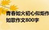青春如火初心似炬作文600字 青春似火奮斗如歌作文800字