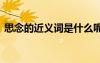 思念的近義詞是什么呢 思念的近義詞有什么