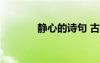 靜心的詩句 古詩 靜心的詩句