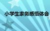 小學(xué)生家務(wù)感悟體會(huì) 小學(xué)生參加家務(wù)感悟