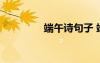 端午詩句子 端午簡短詩句