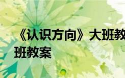 《認(rèn)識(shí)方向》大班教案反思 《認(rèn)識(shí)方向》大班教案