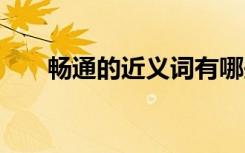 暢通的近義詞有哪些 暢通解釋及造句