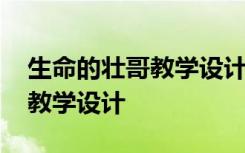 生命的壯哥教學(xué)設(shè)計(jì) 《生命的壯歌》公開(kāi)課教學(xué)設(shè)計(jì)