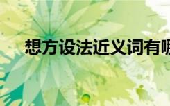 想方設(shè)法近義詞有哪些 想方設(shè)法近義詞