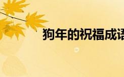 狗年的祝福成語(yǔ) 狗年祝福成語(yǔ)