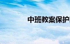 中班教案保護(hù)眼睛 中班教案