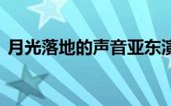 月光落地的聲音亞?wèn)|演唱的 月光落地的聲音