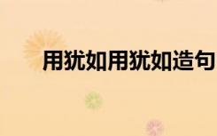 用猶如用猶如造句 用猶如又似來造句