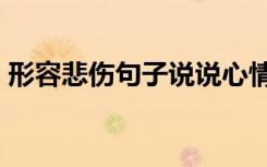 形容悲傷句子說說心情 形容悲傷的句子33條