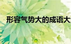 形容氣勢(shì)大的成語(yǔ)大全 形容氣勢(shì)大的成語(yǔ)