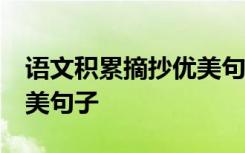語文積累摘抄優(yōu)美句子80字 語文積累摘抄優(yōu)美句子