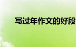 寫過(guò)年作文的好段 描寫過(guò)年的好作文