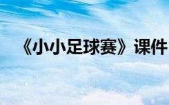 《小小足球賽》課件 小小足球賽小學作文
