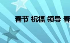 春節(jié) 祝福 領(lǐng)導(dǎo) 春節(jié)祝福領(lǐng)導(dǎo)祝福語(yǔ)