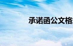 承諾函公文格式 承諾函參考