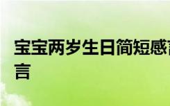 寶寶兩歲生日簡短感言 寶寶2歲生日的創(chuàng)意感言