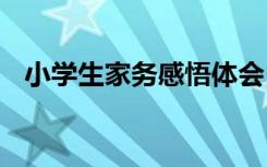 小學生家務感悟體會 小學生參加家務感悟