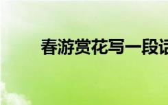 春游賞花寫一段話 春游賞花的詩句