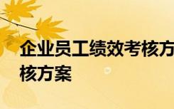 企業(yè)員工績效考核方案設計 企業(yè)員工績效考核方案