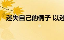 迷失自己的例子 以迷失了自己為題的作文