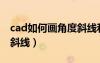 cad如何畫角度斜線和直線（cad如何畫角度斜線）