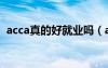 acca真的好就業(yè)嗎（acca就業(yè)前景怎么樣）