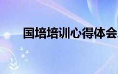 國(guó)培培訓(xùn)心得體會(huì)總結(jié) 國(guó)培學(xué)習(xí)總結(jié)