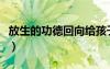 放生的功德回向給孩子的回向文（放生的功德）