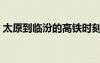 太原到臨汾的高鐵時刻表查詢（太原到臨汾）