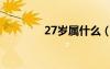 27歲屬什么（29歲屬什么）