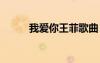 我愛你王菲歌曲 王菲我愛你歌詞