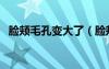 臉頰毛孔變大了（臉頰毛孔大還能縮小嗎）