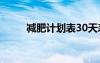 減肥計(jì)劃表30天表格（減肥計(jì)劃）