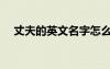 丈夫的英文名字怎么讀?。ㄕ煞虻挠⑽模?/></a>
				</div>
				<div   id=