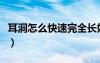 耳洞怎么快速完全長好（耳洞快速長好的秘訣）
