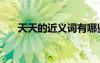 天天的近義詞有哪些（天天的近義詞）