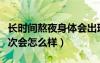 長時間熬夜身體會出現什么癥狀（偶爾熬夜一次會怎么樣）