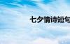 七夕情詩短句（七夕情詩）