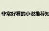 非常好看的小說推薦知乎（非常好看的小說）