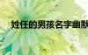 姓任的男孩名字幽默（姓任的男孩名字）