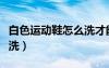 白色運(yùn)動(dòng)鞋怎么洗才能洗白（白色運(yùn)動(dòng)鞋怎么洗）