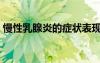 慢性乳腺炎的癥狀表現(xiàn)（乳腺炎的癥狀圖片）