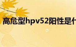 高危型hpv52陽性是什么意思（高危型hpv）