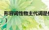 形容詞性物主代詞是什么（形容詞性物主代詞）