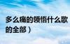 多么痛的領(lǐng)悟什么歌（多么痛的領(lǐng)悟你曾是我的全部）